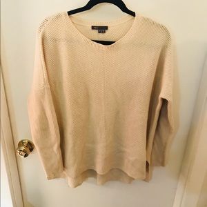 Vince - Cream Wool and Cashmere Blend Sweater